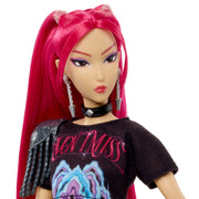 Mattel KPop Demon Hunters Huntr/X Mira Fashion Doll, Pink Hair, Curved Moon Sword Accessory, 11 Posable Joints, JRN36