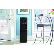 Primo Deluxe 601256-SO Bottom Loading Hot/Cold Water Dispenser with Self-Sanitization, Black w/ Black Stainless