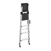 COSCO 2061AABLW Signature Series 6ft Aluminum Step Ladder, Type 1A, 300 lbs Load Capacity, Black