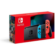 Nintendo Switch with Neon Blue and Neon Red Joy-Con