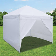 E-Z UP 10 x 10' Commercial Canopy w/ Walls & Weight Bags