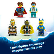 LEGO DREAMZzz Nightmare Shark Submarine 2-in-1 Building Set, 1413 Pieces, Includes 5 Minifigures, Ages 9+