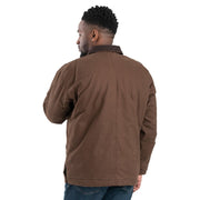 Berne Heartland Washed Chore Coat for Men - Bark - 2XLT