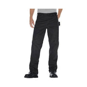 Dickies Men's Sanded Duck Carpenter Jeans, Relaxed Straight Leg, Hammer Loop, Dual Tool Pockets, Rinsed Black, Size 34x32, DU336RBK