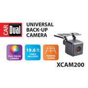 Dual Electronics XCAM200 Waterproof Full Color High Definition Universal Rear View Car Backup Camera