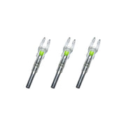 Nockturnal Shift Universal Lighted Nocks, Green, Polycarbonate, 3 Pack