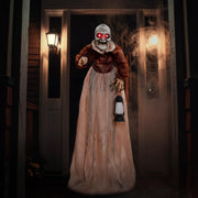 Presence 5FT Halloween Animatronics Life Size Witch with Motion and Sound Activation, Glowing Red LED Eyes, Weatherproof Battery Operated Outdoor Decoration