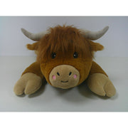 Ready To Hug Jumbo Highland Cow Plush Toy, 40-Inch, Ultra-Soft Shaggy Fur, Brown