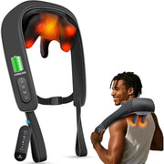 Cupilo Shiatsu Neck and Back Massager with Heat, Remote Control, 6D Cordless Electric Deep Tissue Kneading Massage Pillow for Shoulder, Leg, Body Muscle Pain Relief