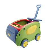Bruce & Shark T021-003-Green Push Around Ride On Car, Max Weight 110 lbs, Easy Storage, Stroller Substitute