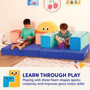Battat BT1849 Cloud Castle Foam Fort Building Set with 5 Multicolor Play Shapes, Toddler and Preschool Toys