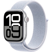 Apple Watch Gen 10 Series 10 Cell 42mm Silver Aluminum - Blue Cloud Sport Loop MWX53LW/A