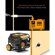 ChengXin Generator Exhaust Extension Kit with Muffler, Insulated Through-Wall Mounting Plate, Exhaust Adapter, Stainless Steel