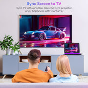 TENKER 17.9 Portable DVD Player, 6 Hours Rechargeable Battery, Purple