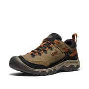 KEEN 1030692 Targhee IV Waterproof Hiking Shoes for Men - Sea Turtle/Roasted Pecan - 10W