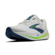 Brooks Revel Max Men's Athletic Shoe with Glideroll Rocker Technology, White Moonlight Green Gecko, Size 13 D, Medium Width, 110482-177