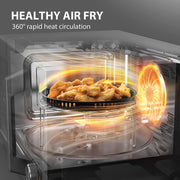 Toshiba Master Series 7-in-1 Countertop Microwave Oven Air Fryer Combo, Inverter, Convection, Broil, Humidity Sensor, 1.0 cu.ft, 1000W, Black Stainless Steel ML2-TC10SAIT(BS)