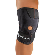 Mueller 57637RF Wrap Around Knee Stabilizer, One Size Fits Most, Black