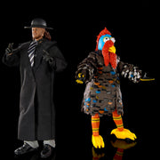 Mattel WWE Ultimate Edition Gobbledy Gooker and Undertaker Action Figures, 2-Pack, Survivor Series 1990 Collectibles with Interchangeable Heads and Accessories, HPB22