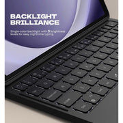 Dexnor Tablet Keyboard Case for Samsung Galaxy Tab A9 Plus 11 Inch, Backlit Magnetic Folio with Multi-touch Trackpad, Stylus Holder, Black, 3000598