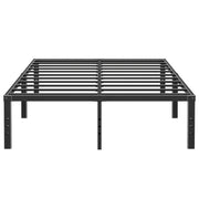Caplisave Heavy Duty King Metal Bed Frame, 14 in Platform, Noise-Free, Easy Assembly, Black