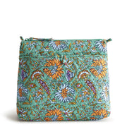 Vera Bradley Premium Cotton Original Hipster Crossbody Bag, Gemstone Paisley, One Size, 11x9x3 in, 50255-20256