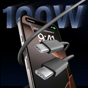 Fashia A450F-2C-BLK10FT 45W Dual Port USB C Fast Charger 2-Pack with 60W 10FT USB C Cable