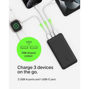 Belkin BPB012 20000mAh USB-C Power Bank, Black