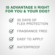 Bayer Advantage II Flea and Lice Treatment for Medium Dogs, 4 doses, 11 - 20 Pound