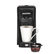 Proctor Silex Single Serve Coffee Maker, Dual Brewing Options, Matte Black, 10 oz Capacity, 49961R