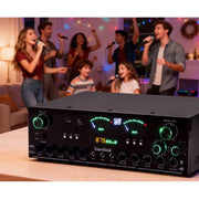 VIPQV E201-E032-US~008w Stereo Receivers 3000W 5.1 Channel Home Audio Amplifier