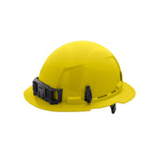 Milwaukee 48-73-1123 Bolt Yellow Full Brim Hard Hat w/6pt Ratcheting Suspension (USA) - Type 1, Class E