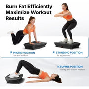 MERACH MR-2398 Curved Vibration Plate Exercise Machine w/ LED Display