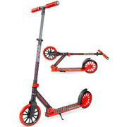 Madd Gear Eclipse Commuter Kick Scooter, 200mm Wheels, Foldable Steel Frame, Red, 426-625