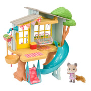 Honey Bee 470194 Acres 10in Treetop Hideaway Dollhouse with Miniature Figure, 21 Pieces