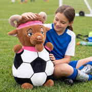 Ready to Hug Sport GOAT Soccer Plush, 24-Inch, Multicolor, Ultra-Soft Polyester