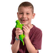 Hedstrom Big Head Dinosaur Super Realz Green Novelty Toy with Realistic Sand-Filled Texture, Durable Educational Play Figure, 7.75 in, 51-5085PDQW