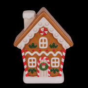 Holiday Time Lighted Blow Mold Gingerbread House Christmas Decoration, Multicolor, 28 in