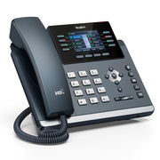 Yealink SIP-T44W VoIP Phone, 12 SIP Accounts, 2.8-Inch Color LCD, Bluetooth 4.2, Dual-Band Wi-Fi, Dual USB Ports, PoE Support