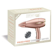 InfinitiPro By Conair 753 Professional Ceramic Frizz Free Compact Hair Dryer, 1875 Watts, Rose Gold