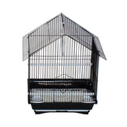 YML House Top Style Small Parakeet Bird Cage, Black, 11 in L x 9 in W x 16 in H, A1114MBLK
