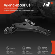 A-Premium Front Left Lower Control Arm with Ball Joint and Bushing for Lexus RX350 RX350L RX450h RX450hL, Toyota Highlander, Venza APCA5866