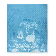 Disney Princess Cinderella's Castle Bedding Set, Blue, Twin/Full, 2-Piece Quilted Polyester Microfiber