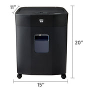 Pen+Gear C289-A 120-Sheet Auto Feed Micro-Cut Paper Shredder with 6 Gallon Pull-Out Bin, Black