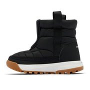 Columbia Snowtrot Mid Kids Winter Boots, 200g Insulation, Omni-Heat Reflective Lining, Black Sea Salt, Size 3, 2078911