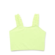 Wonder Nation Girls 2-Piece Ribbed Tankini Swimsuit with UPF50+, Size:7-8