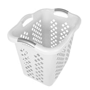 Home Logic 2 Bushel Lamper Laundry Basket with Silver Handles, Black, 2 Pack