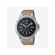 Casio Military Analog Resin-Strap Watch for Men - Black/Tan