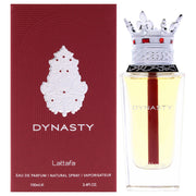 Lattafa Dynasty Eau De Parfum Spray, Unisex Fresh Spicy Woody Fragrance, 3.4 oz, 568703