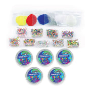 Crazy Aaron's Crazy Creator Thinking Putty Kit, Silicone Putty with Glow, Holographic, and Opal Effects, 5 Clear Tins with 9 Mix-Ins, Ages 3 and Up